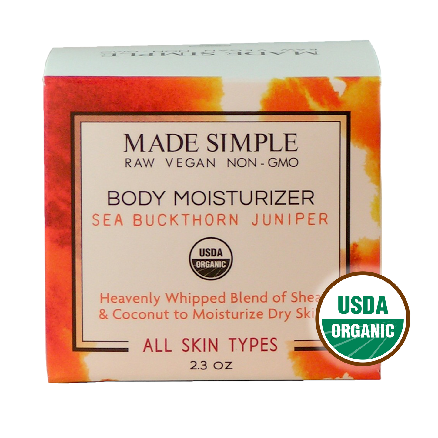 Sea Buckthorn Juniper Moisturizer - Certified Organic, Vegan & Cruelty-free