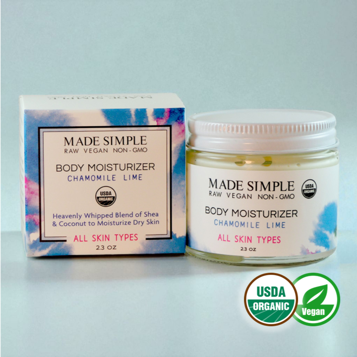 Chamomile Lime Moisturizer - Certified Organic, Vegan & Cruelty-free