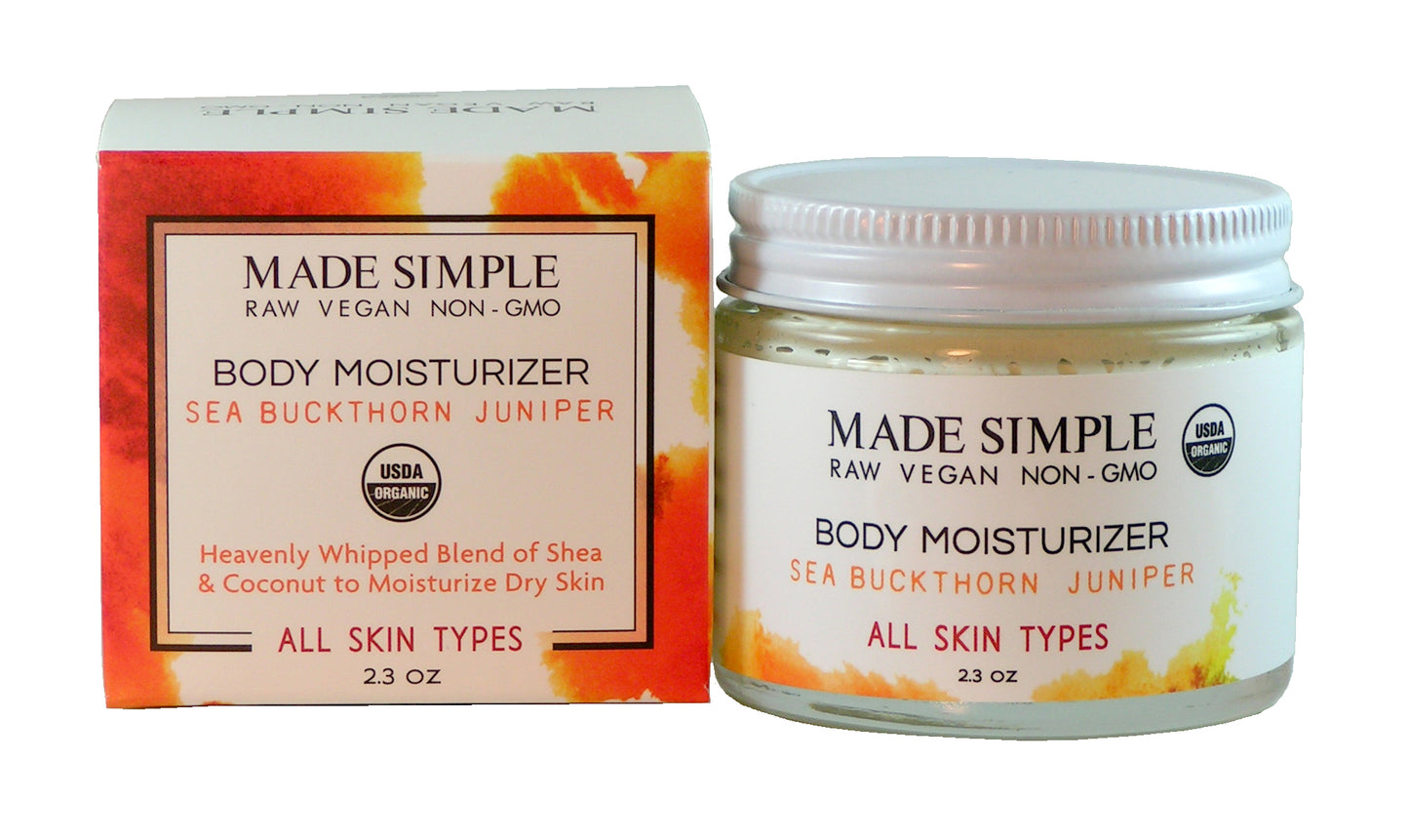 Sea Buckthorn Juniper Moisturizer - Certified Organic, Vegan & Cruelty-free