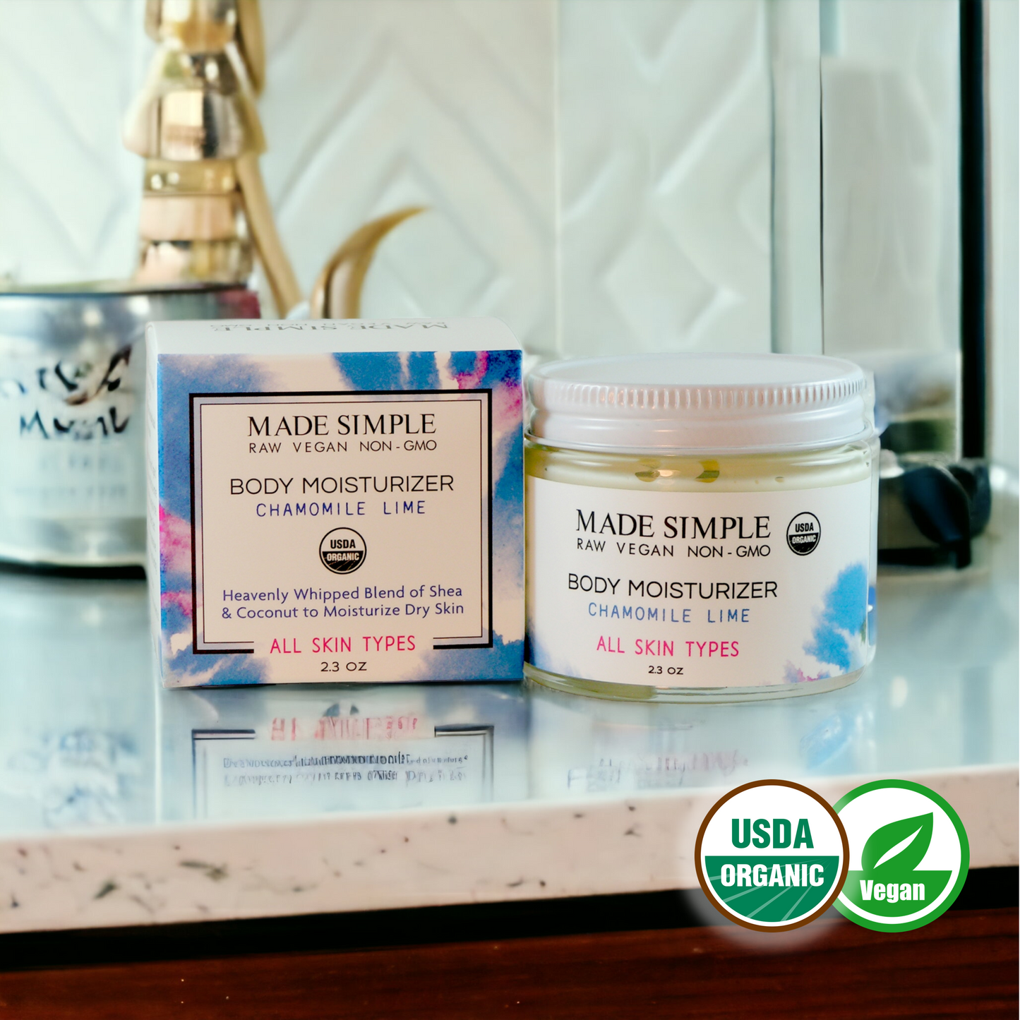 Chamomile Lime Moisturizer - Certified Organic, Vegan & Cruelty-free